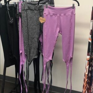 Never Worn Tie Up Ballet Leggings